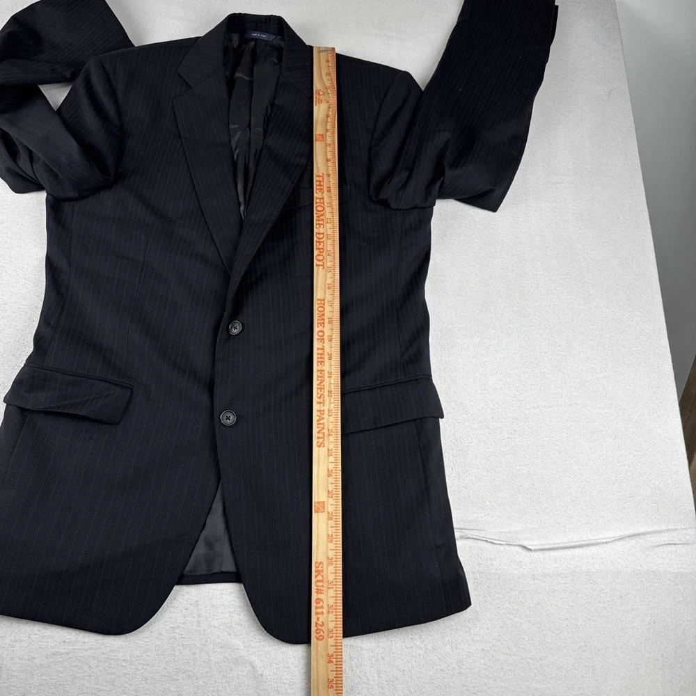 Brooks Brothers Madison Mens Striped Dark Gray Blazer 41L Office Made in Italy
